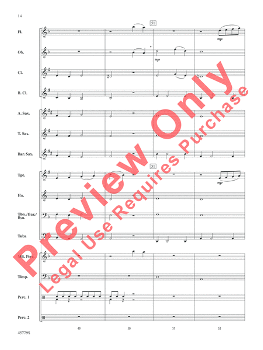 Mary, Did You Know? Concert Band scores gallery preview page 15