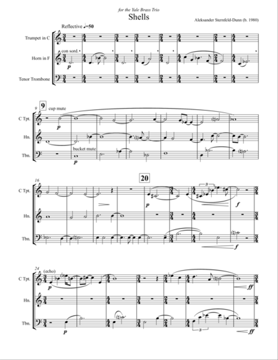 Shells Brass Ensemble scores gallery preview page 1