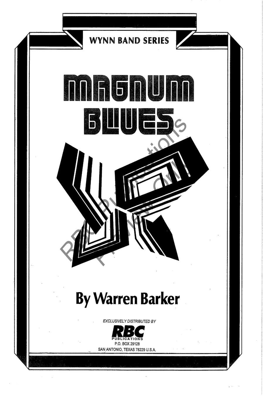 Magnum Blues Concert Band scores gallery preview page 2