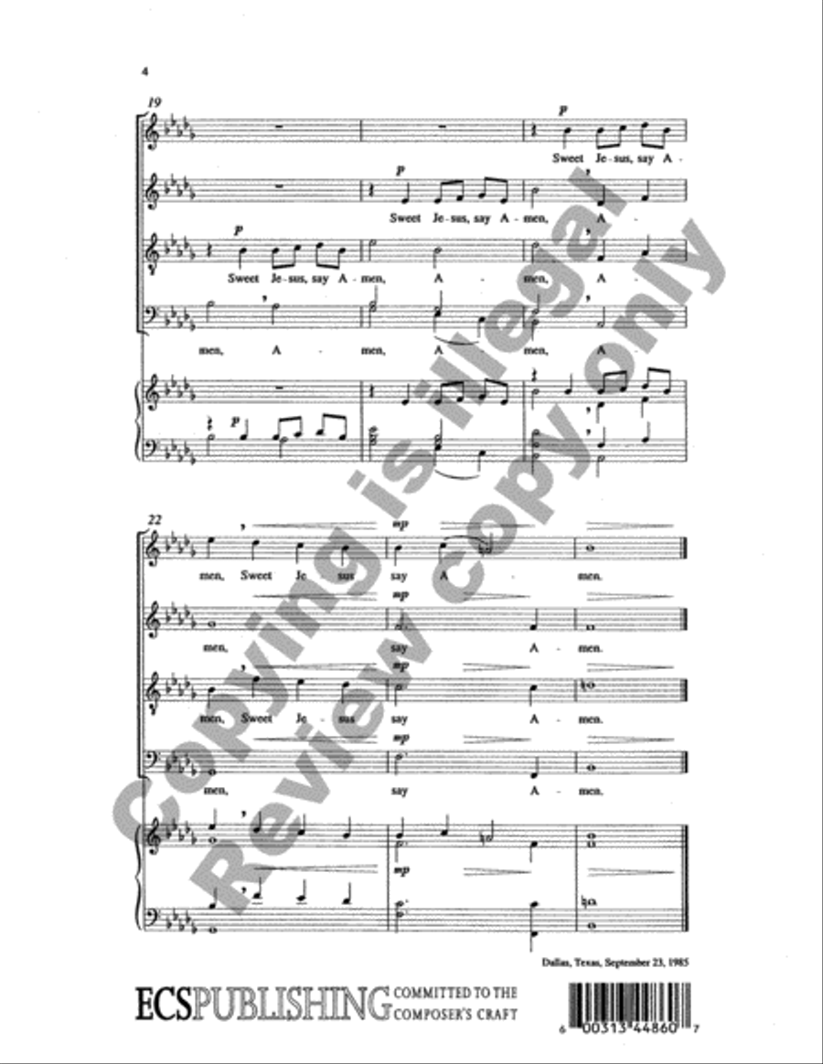 O Lord, Increase Our Faith 4-Part scores gallery preview page 9