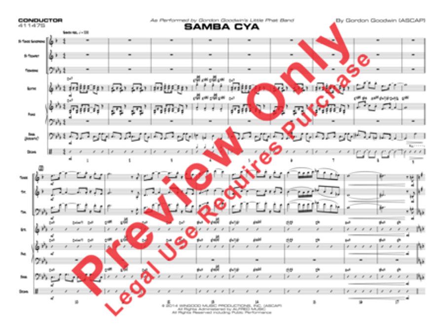 Samba Cya Samba Cya Jazz Ensemble scores gallery preview page 14