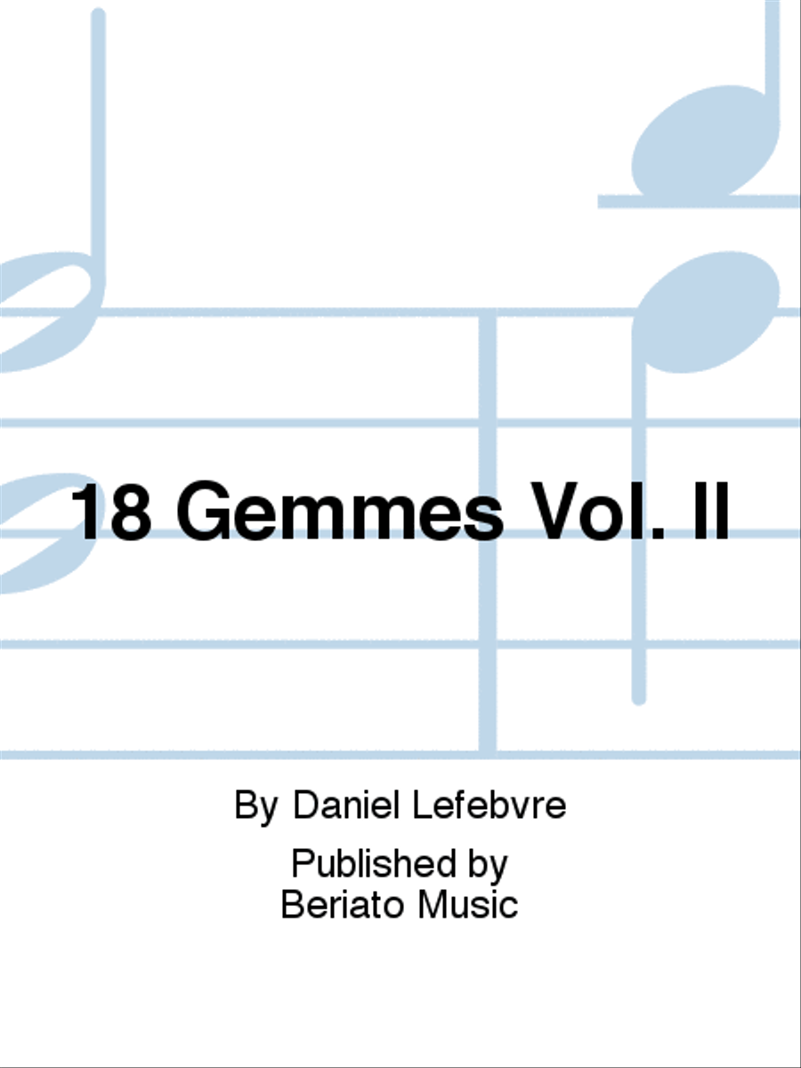 18 Gemmes Vol. II Flute Solo scores gallery preview page 1