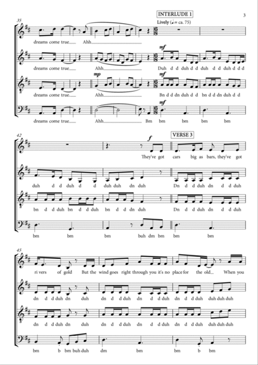 Fairytale Of New York 4-Part scores gallery preview page 3