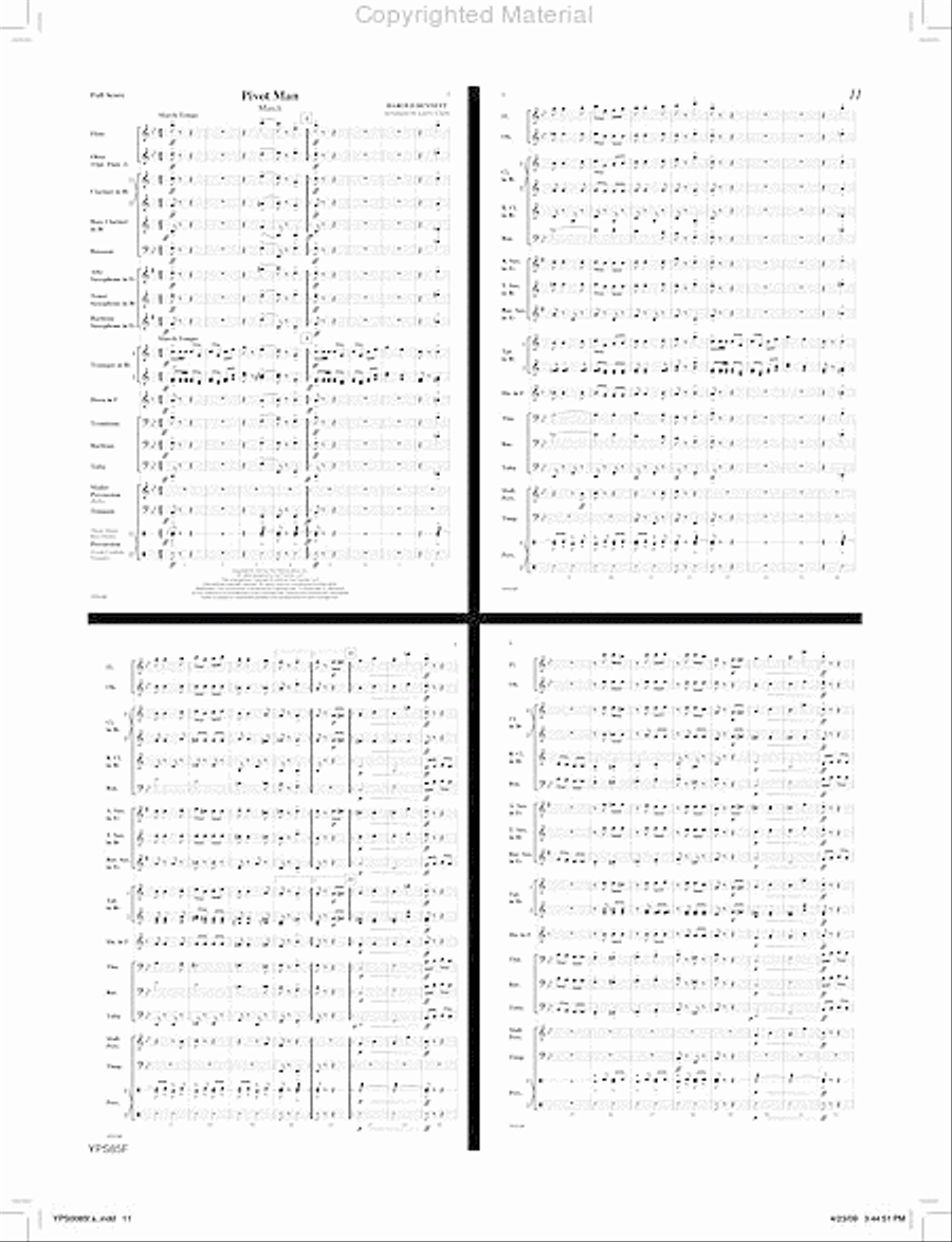 Pacem Noel Concert Band scores gallery preview page 12