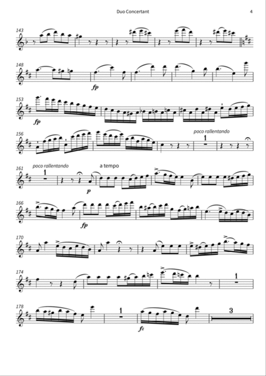 Duo Concertant Flute Solo scores gallery preview page 6