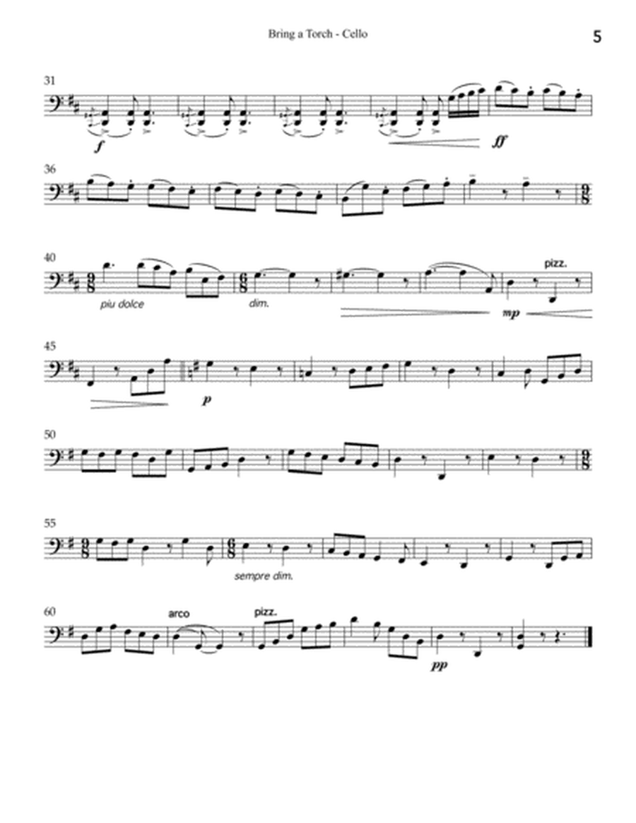 Christmas Album for String Quartet: Violoncello image number null