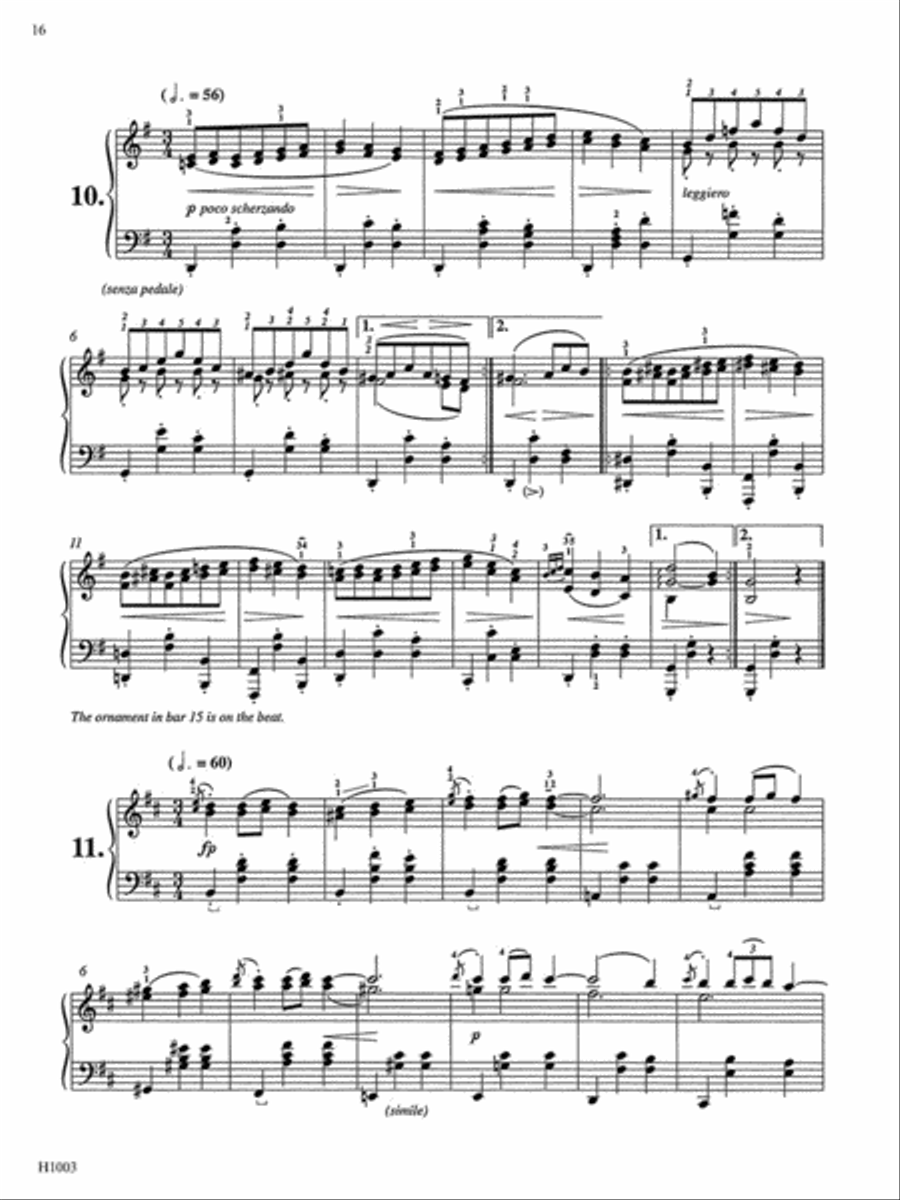 Brahms Waltzes, Op. 39 Piano Solo scores gallery preview page 4
