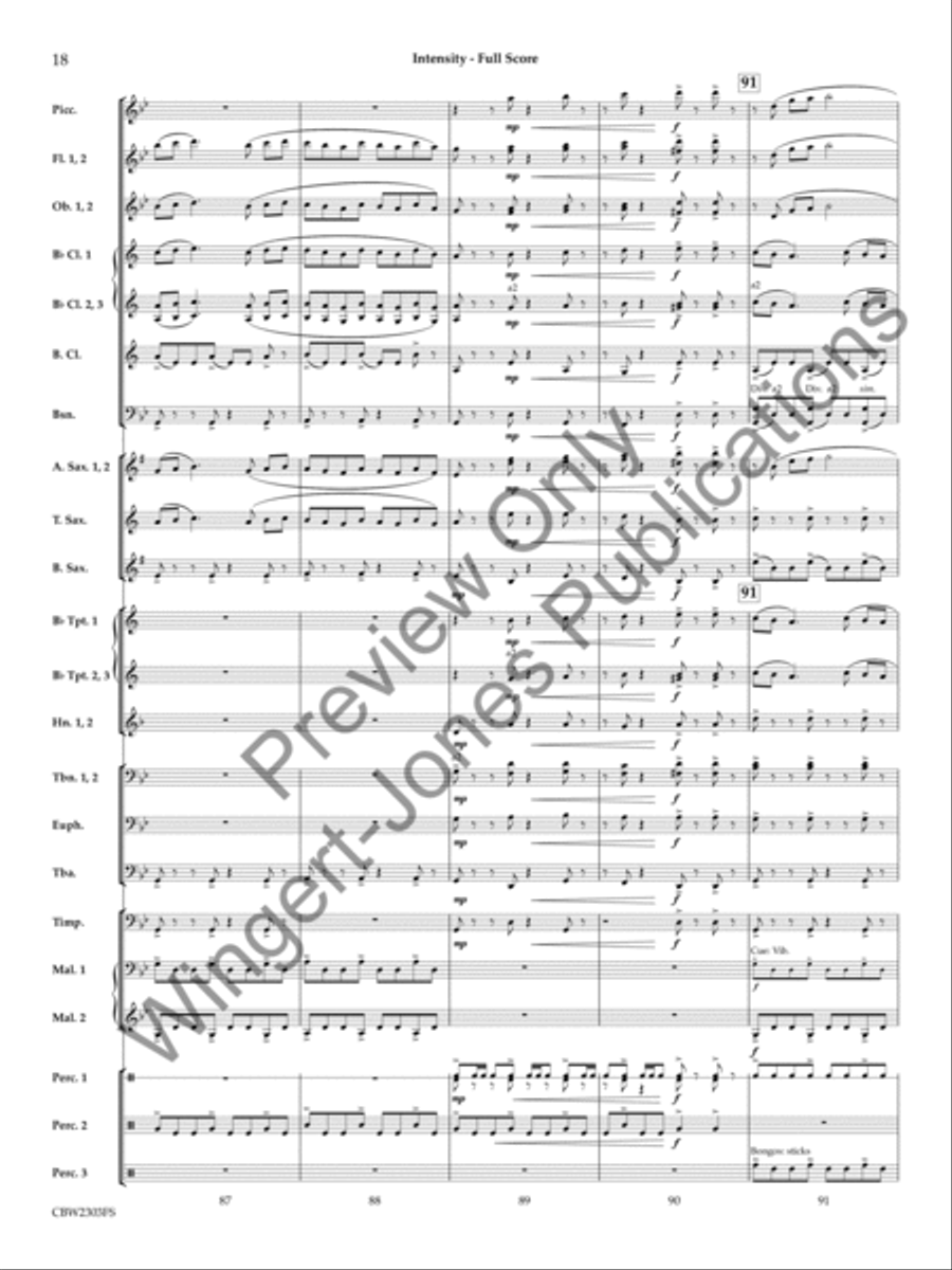 Intensity Concert Band scores gallery preview page 19