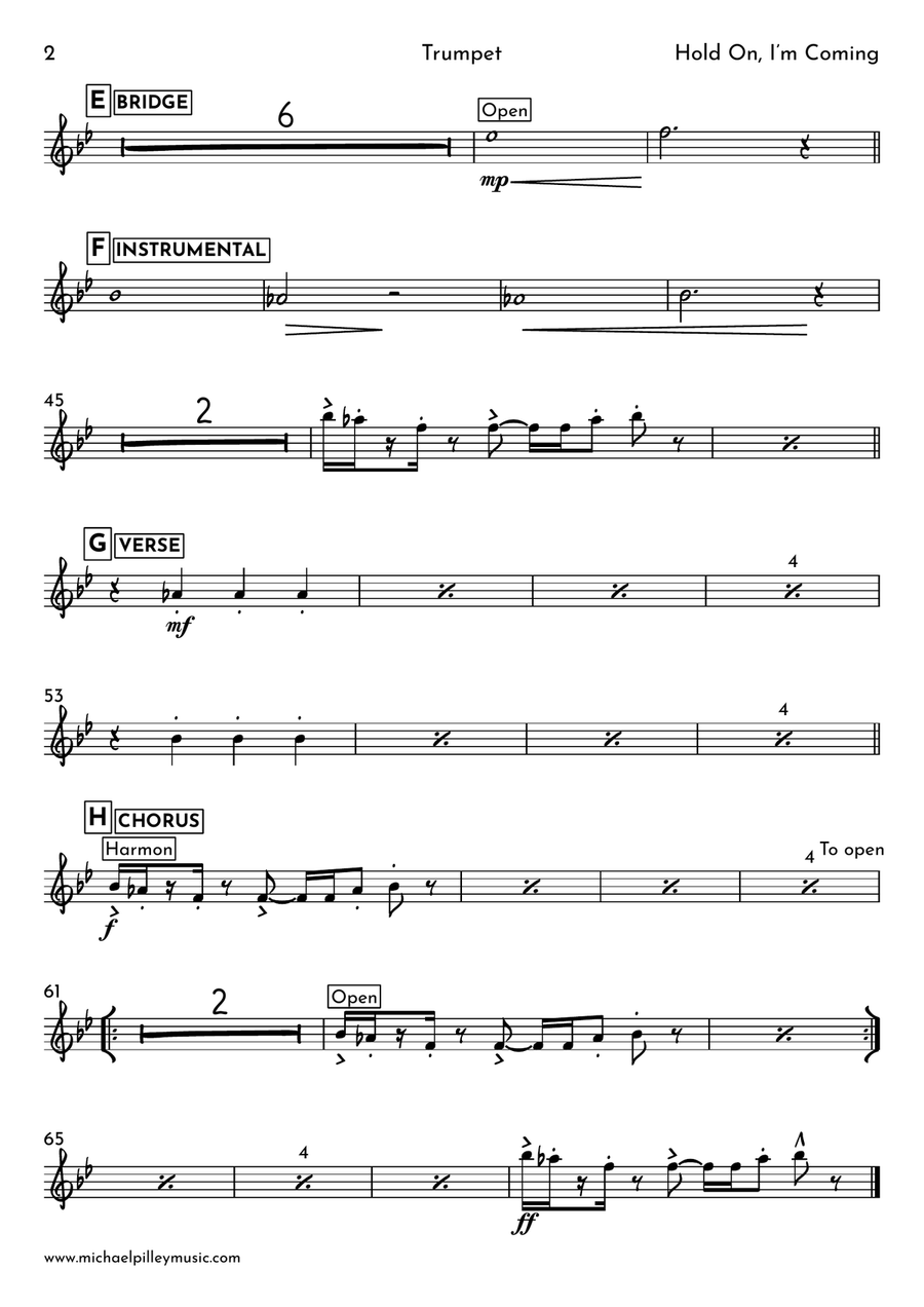 Hold On I'm Comin' Small Ensemble scores gallery preview page 3