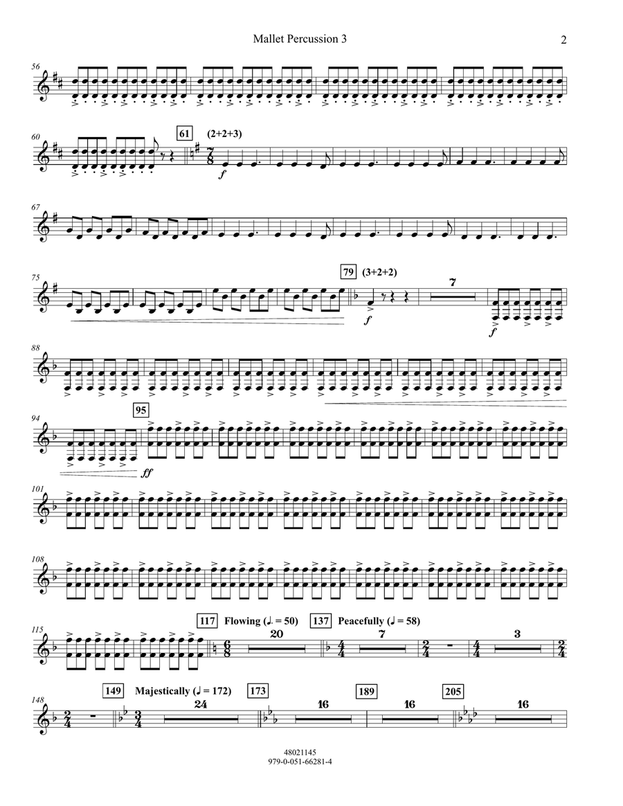 Meridian - Mallet Percussion 3 Concert Band scores gallery preview page 2