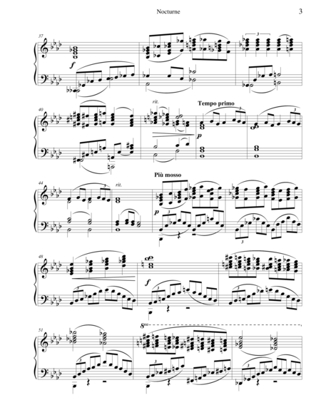 Nocturne for Piano Solo image number null