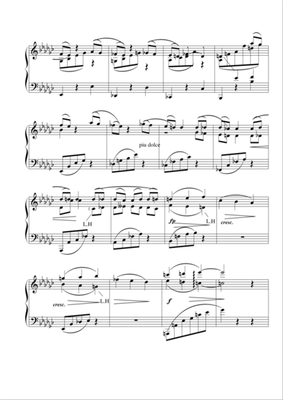 Allegro Appassionato Allegro Appassionato Piano Solo scores gallery preview page 4