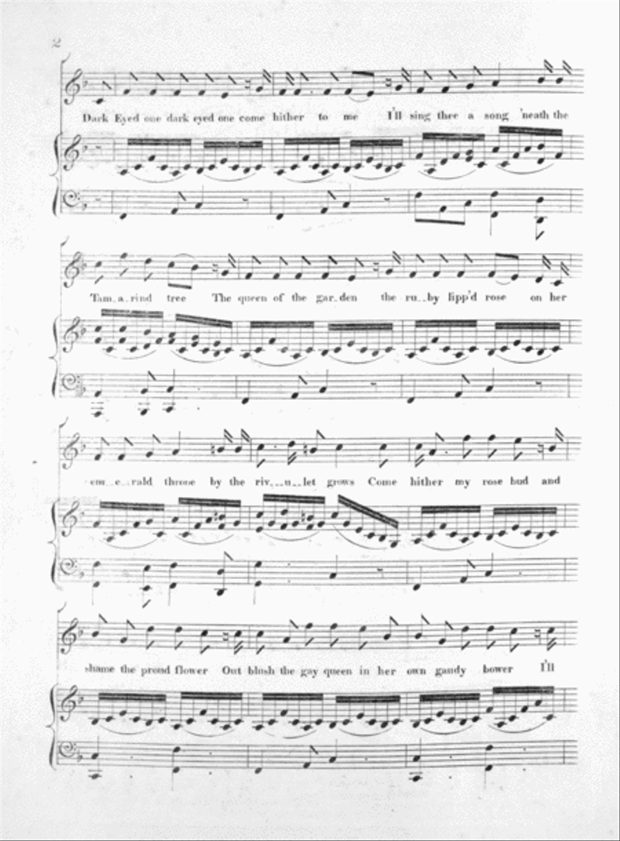 Dark Eyed One. A Ballad Voice scores gallery preview page 2
