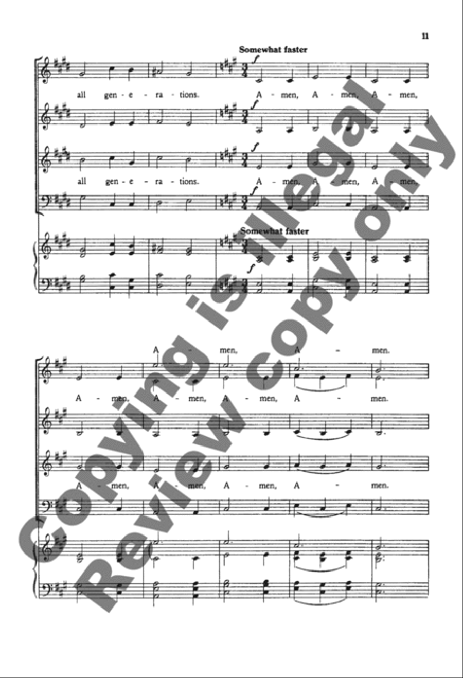 Make a Joyful Noise Unto the Lord 4-Part scores gallery preview page 24