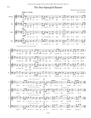 The Star-Spangled Banner (SATB)