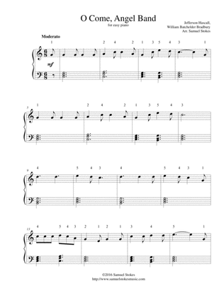 O Come, Angel Band (The Land of Beulah) - for easy piano