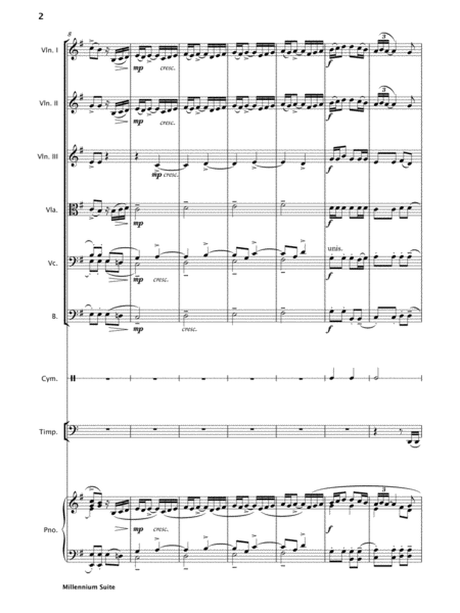 Millennium Suite (String Orchestra) Conductor Score image number null