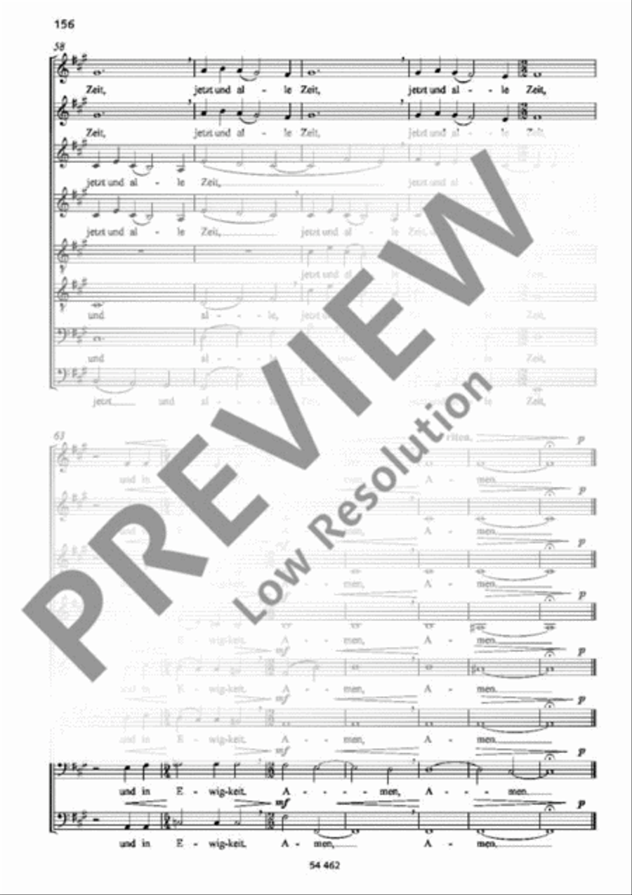Lobgesang des Simeon Lobgesang des Simeon SSAATTBB scores gallery preview page 7