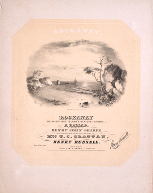 Book cover for Rockaway, or, On Old Long Island's Sea-Girt Shore. A Ballad