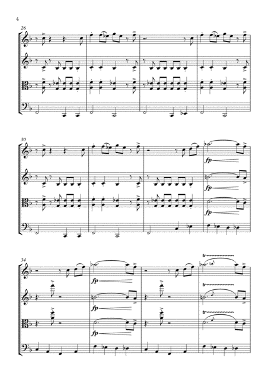 Tequila String Quartet scores gallery preview page 5