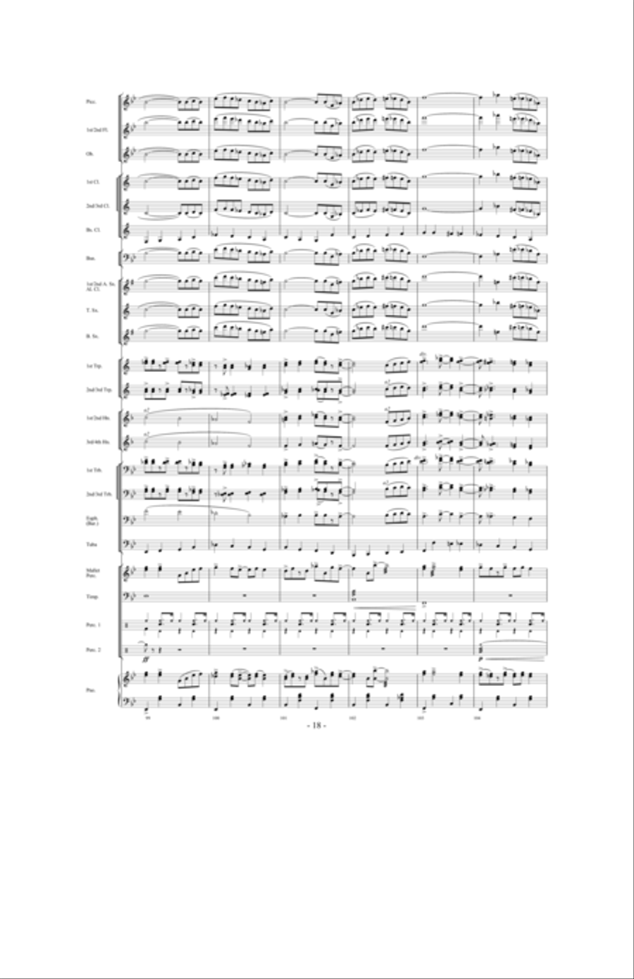 Promising Skies Concert Band scores gallery preview page 17