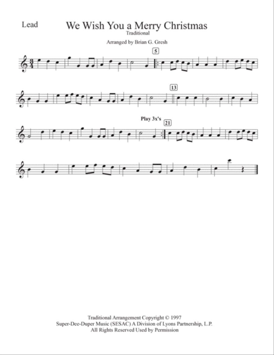 We Wish You A Merry Christmas Steel Drum Band scores gallery preview page 4