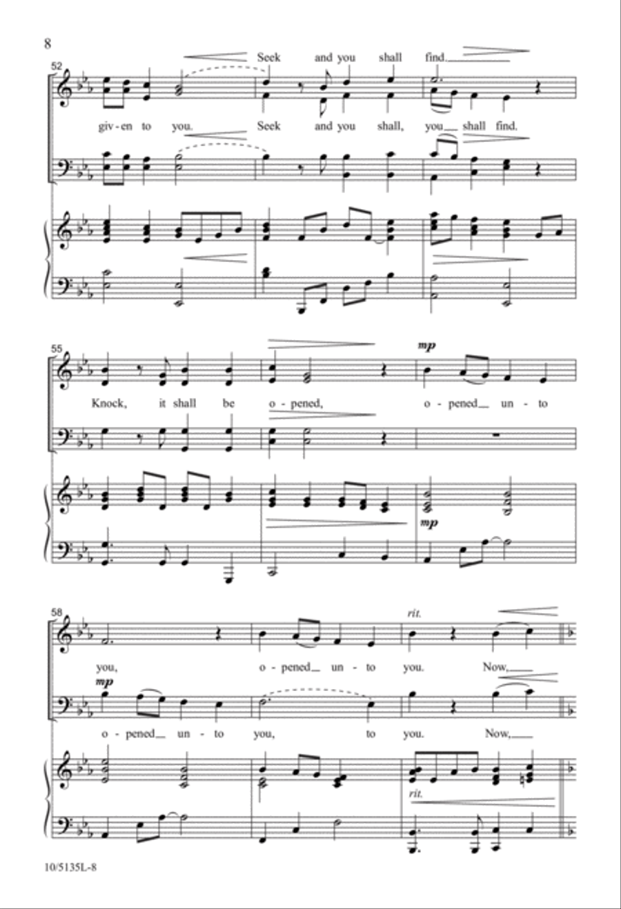 God Will Open a Door 4-Part scores gallery preview page 8