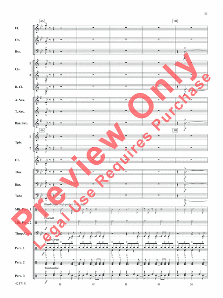 Prelude and Firestorm Concert Band scores gallery preview page 12