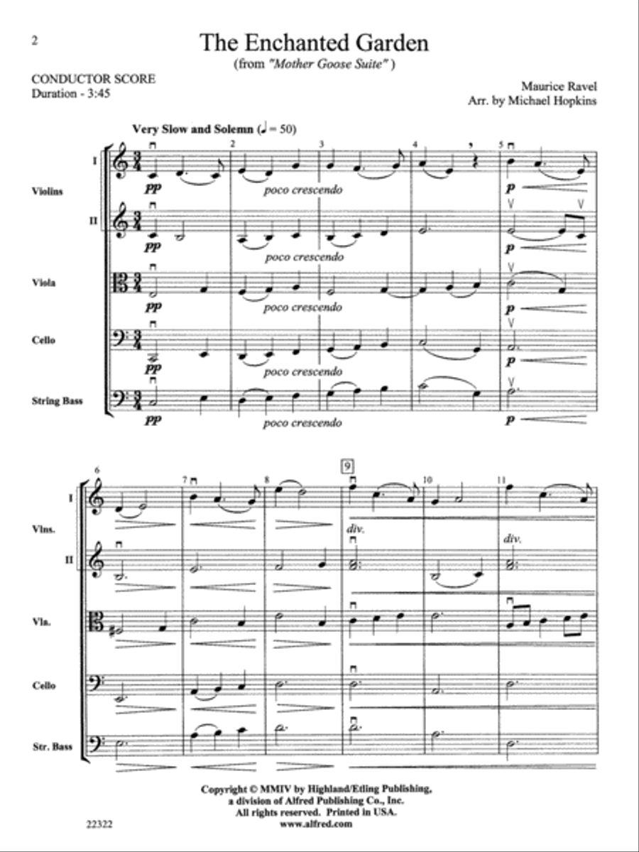 The Enchanted Garden String Orchestra scores gallery preview page 2