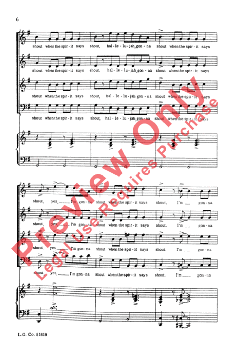 Obey the Spirit of the Lord 4-Part scores gallery preview page 6