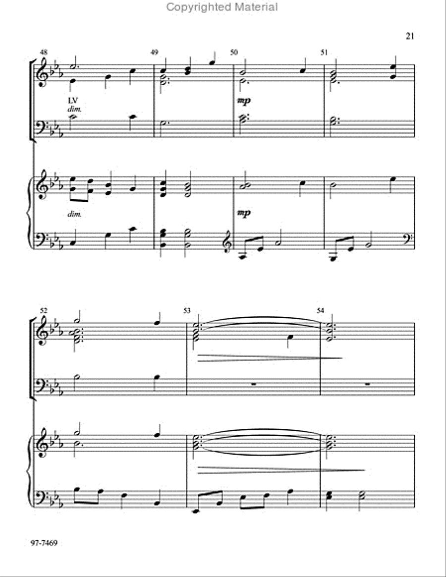 Lenten Folio for Handbells and Piano Handbell Choir scores gallery preview page 21