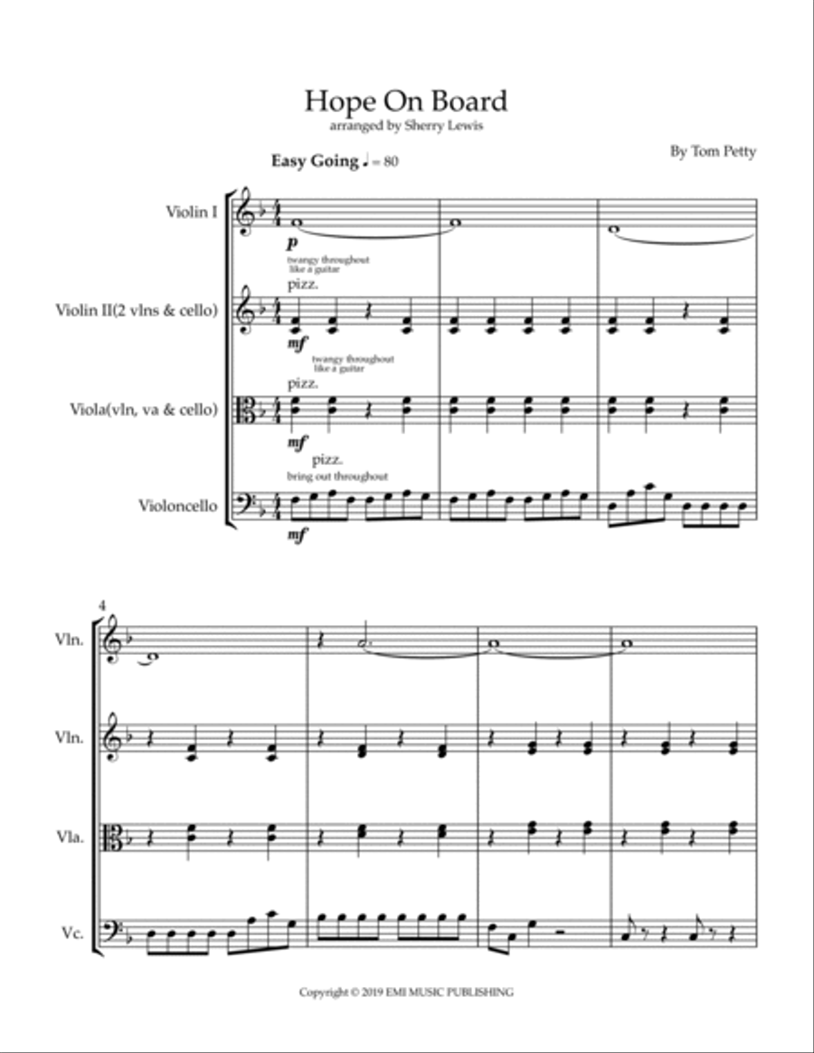 Hope On Board String Trio scores gallery preview page 4