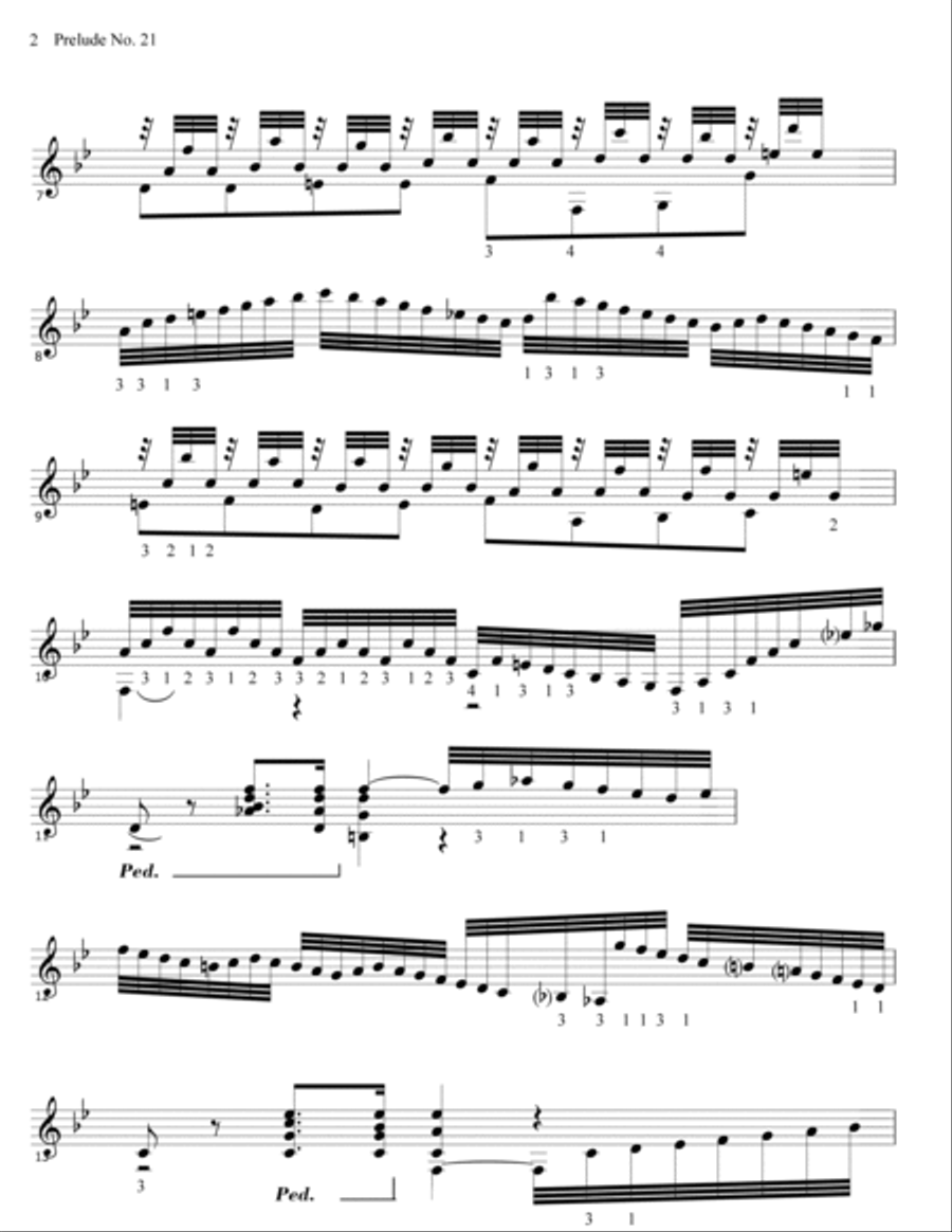Prelude and Allemanda in B-flat for solo vibraphone Vibraphone scores gallery preview page 4