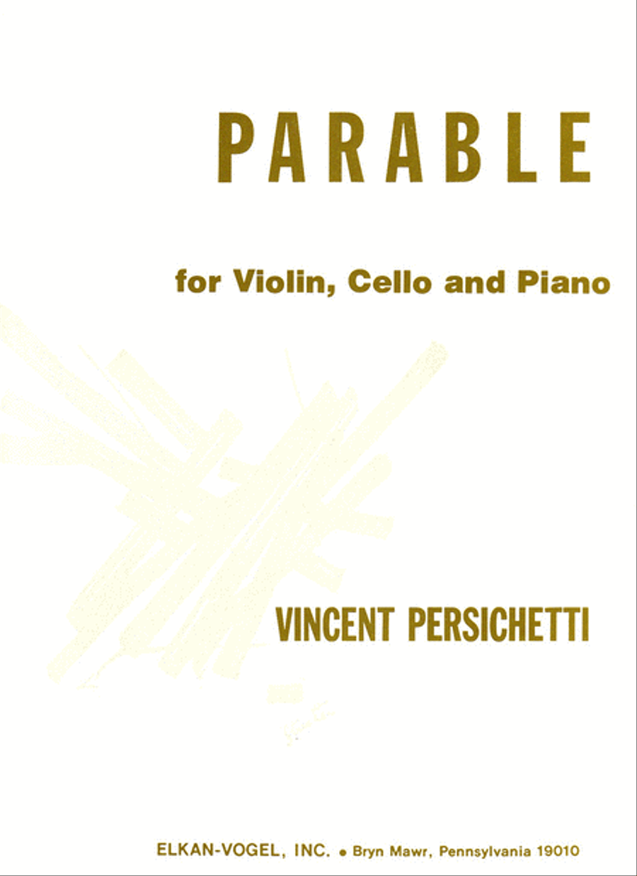 Parable For Violin, Cello And Piano Piano Trio scores gallery preview page 1