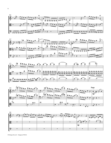 String Trio in C Major (Violin, Viola, Cello) 4th Mvt. image number null