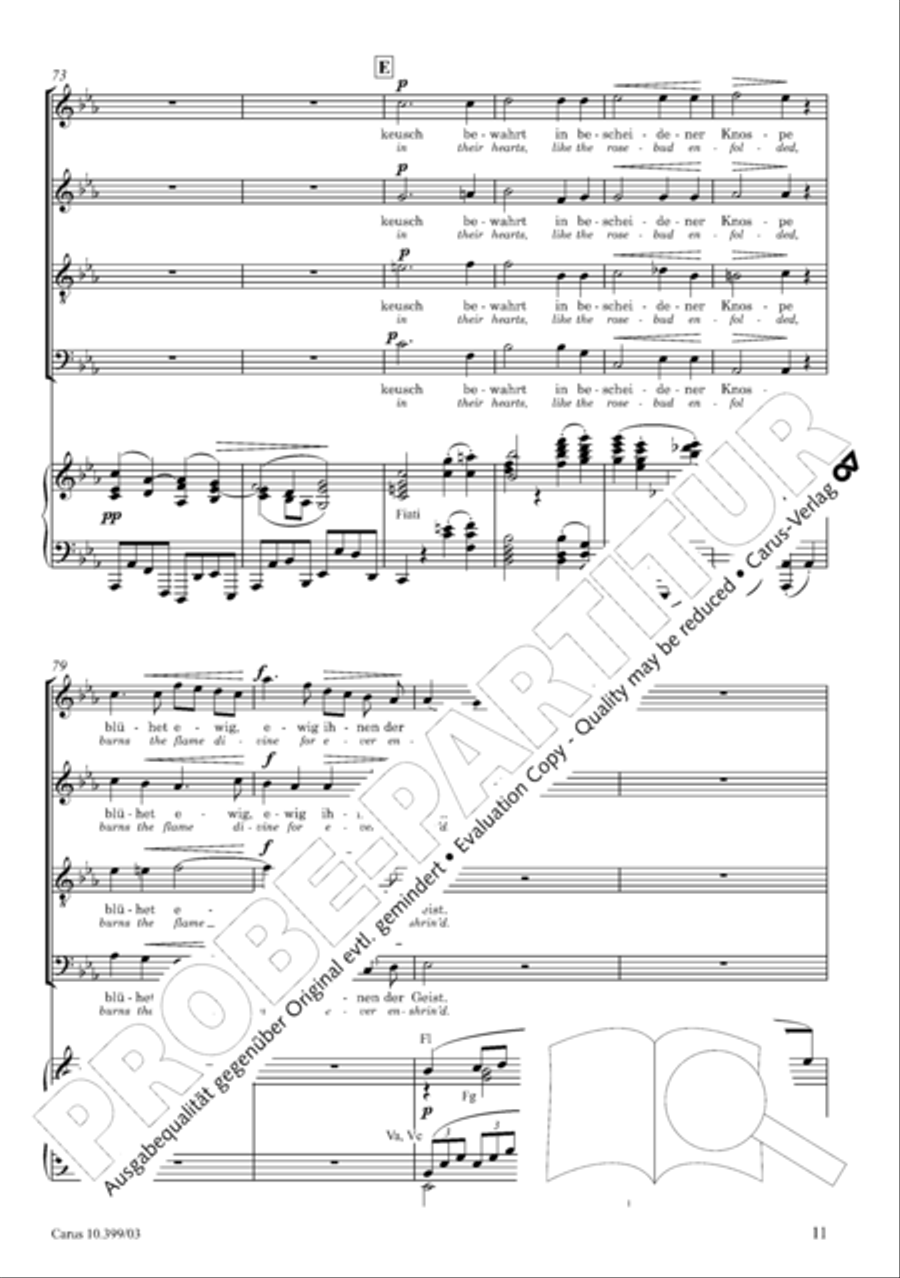 Schicksalslied, Op. 54 4-Part scores gallery preview page 12