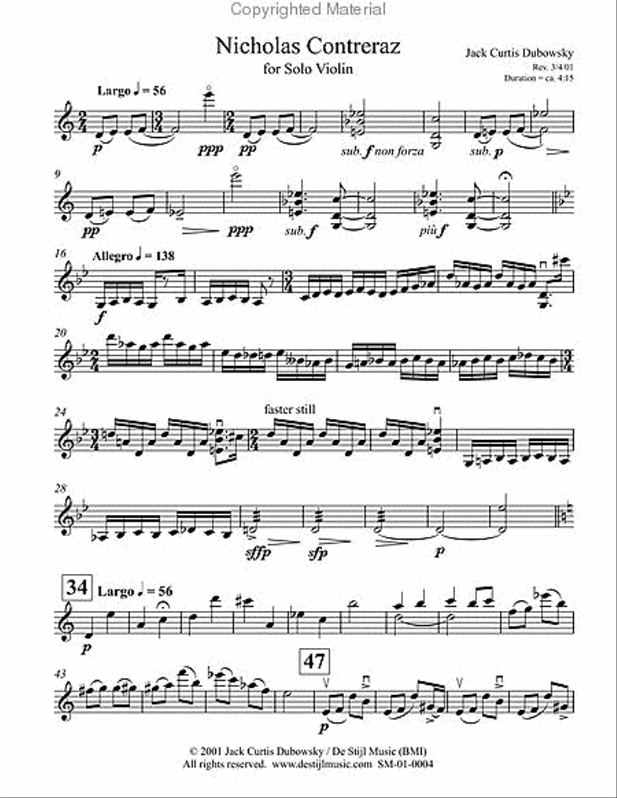 Nicholas Contreraz, Violin Solo image number null
