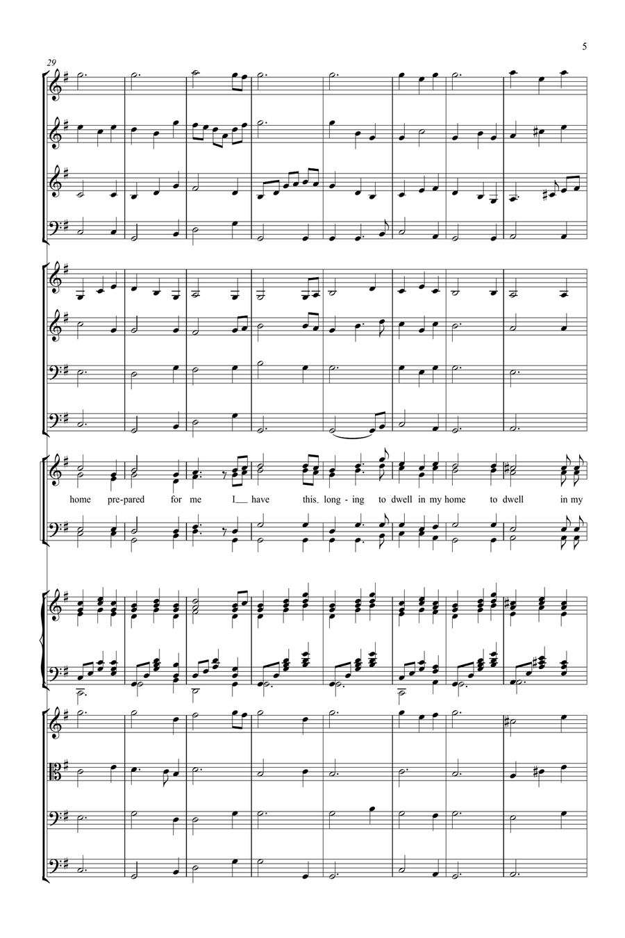 I have a place in Heaven I have a place in Heaven 4-Part scores gallery preview page 5