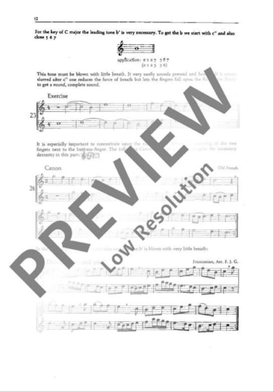 Method for the Treble Recorder Alto Recorder scores gallery preview page 13