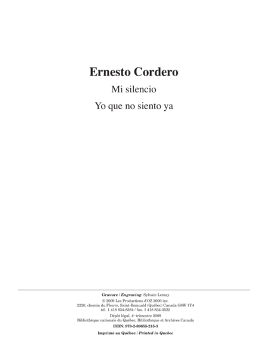 Mi silencio / Yo que no siento ya Classical Guitar scores gallery preview page 1