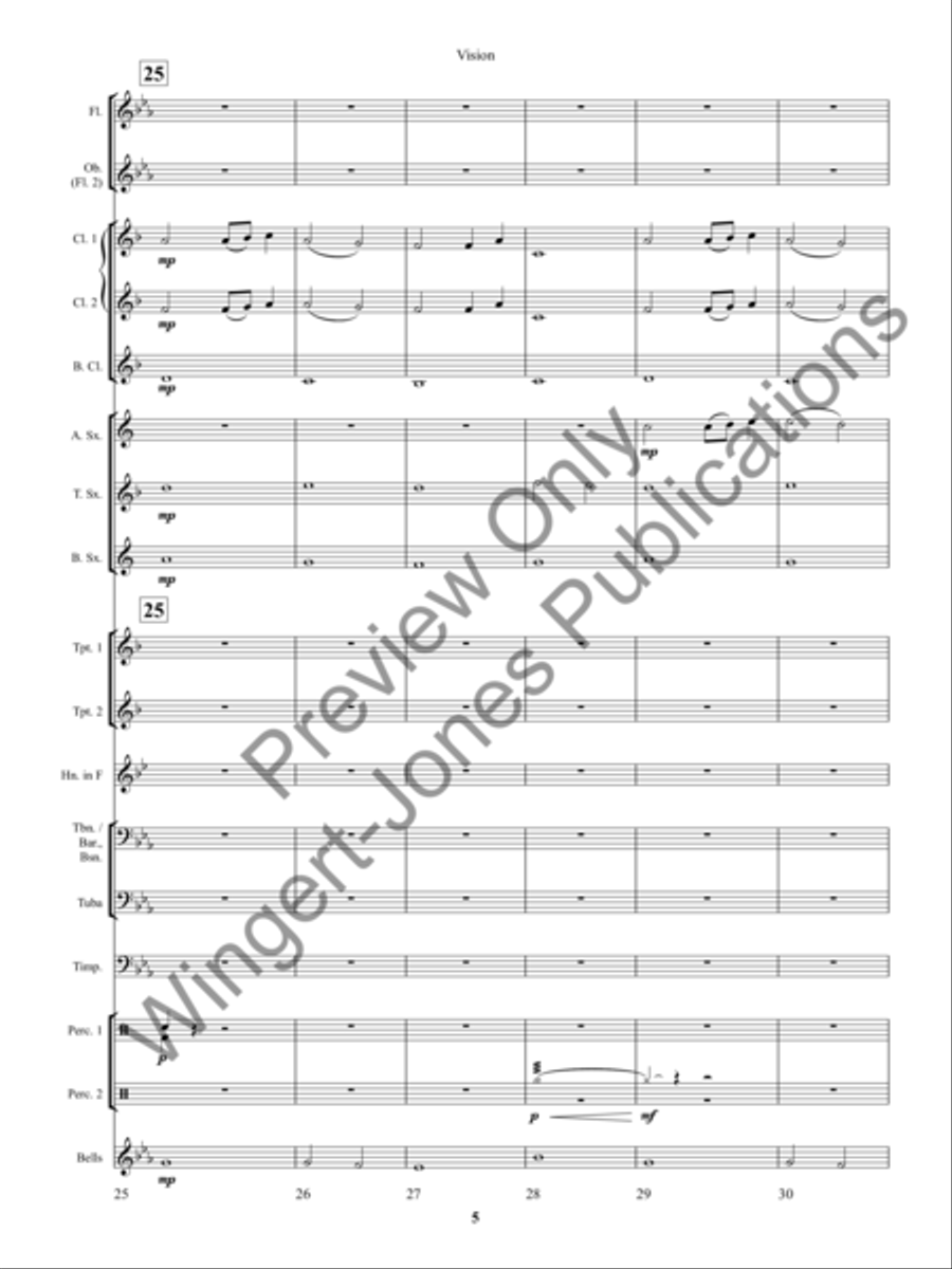 Vision Concert Band scores gallery preview page 9