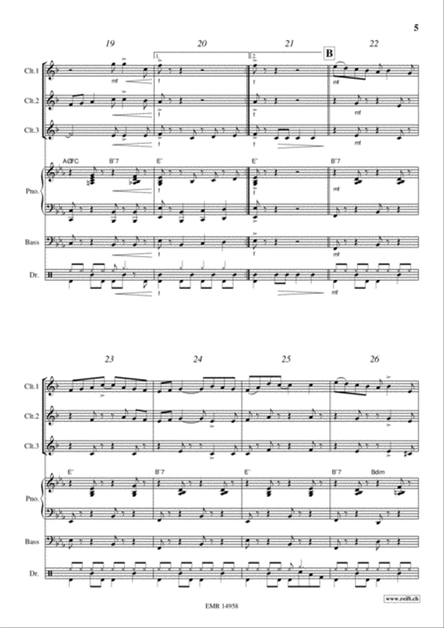 Emperor Waltz Emperor Waltz Clarinet scores gallery preview page 5