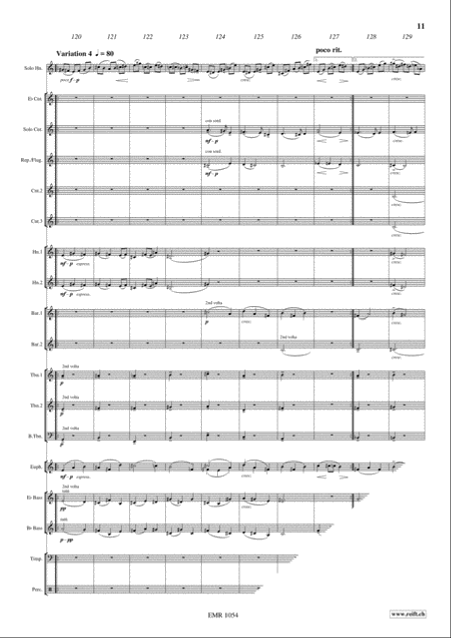 Nordlicht Variationen Brass Band scores gallery preview page 12
