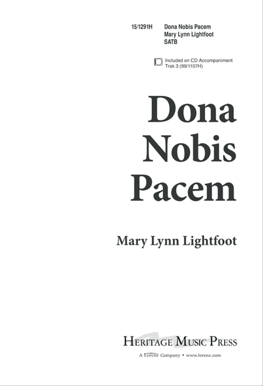 Dona Nobis Pacem 4-Part scores gallery preview page 1