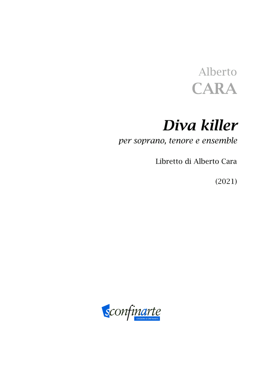 Alberto Cara: DIVA KILLER (ES-21-100) - Score Only Score scores gallery preview page 1