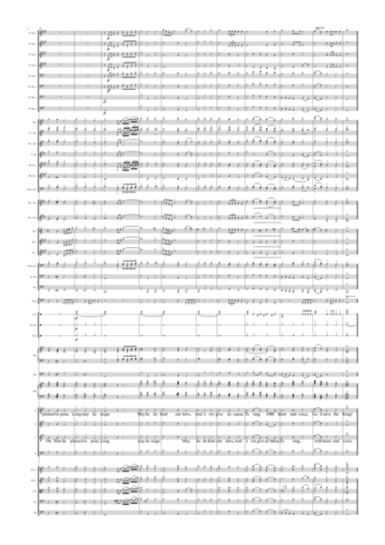 British National Anthem ("God Save the King") for Orchestra, SATB, Organ & Fanfare Trumpets image number null