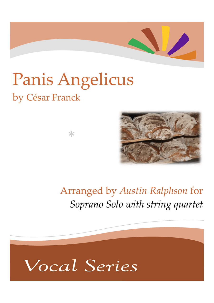 Panis Angelicus - soprano solo with string quartet Cello scores gallery preview page 1