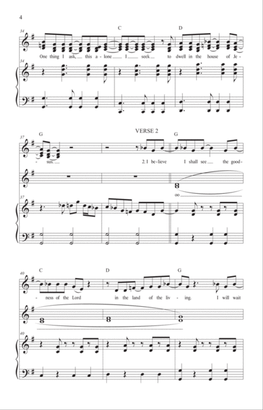 One Thing I Ask - Psalm 27 Choir scores gallery preview page 5