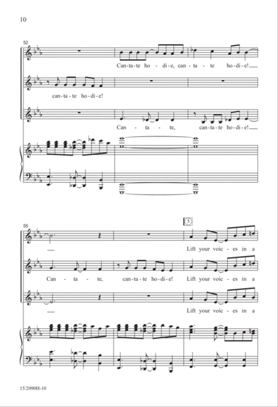 Cantate Hodie! (Sing Today) SSA scores gallery preview page 11