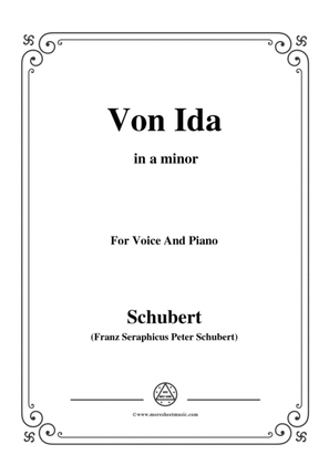 Schubert-Von Ida,in a minor,for Voice and Piano